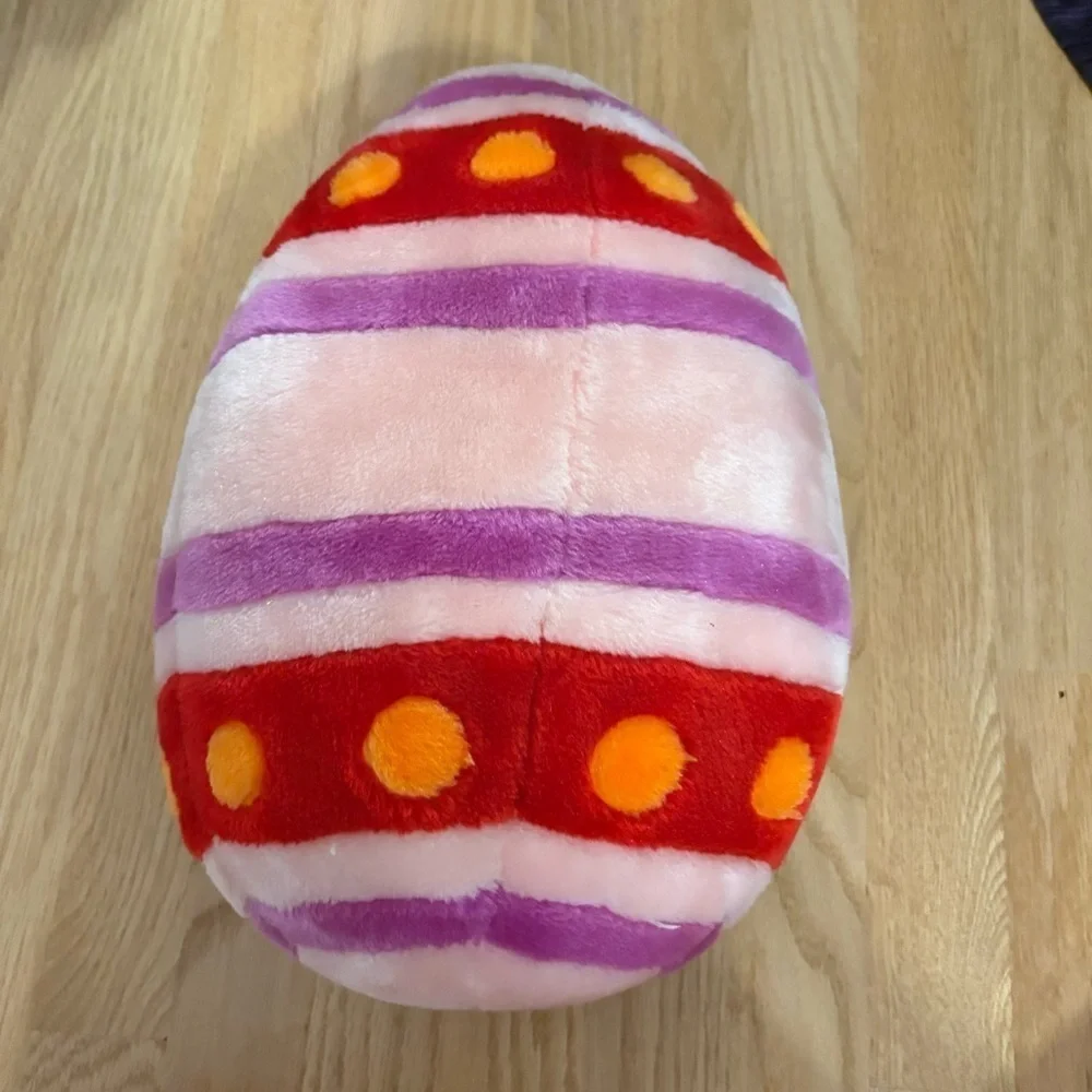 Easter Egg Large Plush Pink Decor Holiday Vintage